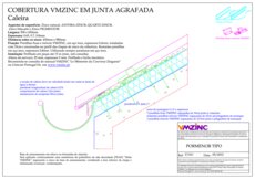 Cobertura - Junta agrafada - Caleira
