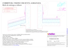 Cobertura - Junta agrafada - Rufo de entrega