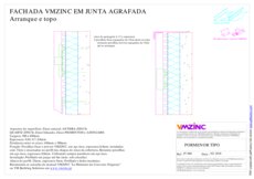 Fachada - Junta agrafada - Arranque e topo