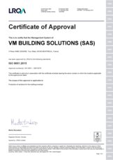 Certificate ISO9001