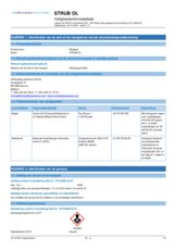 STRUB OL - Veiligheidsinformatieblad