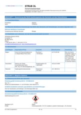 STRUB OL - Sicherheitsdatenblatt