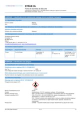 STRUB OL - Fiche de données sécurité