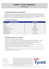 Technische fiche kleefband 2060B