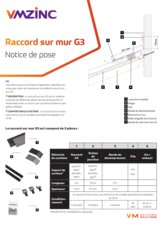 Notice de pose raccord sur mur G3