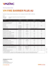 VM FIRE BARRIER PLUS A2 -  Technical Data Sheet
