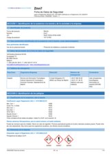 Ficha de Datos de Seguridad - Zinn 7