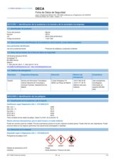 Ficha de Datos de Seguridad - DECA