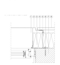 Stikfalspanel Lodret - Detaljetegninger - DWG