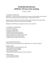Technine specifikacija - AZENGAR 3R