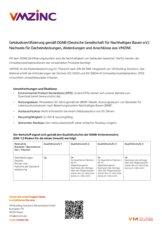 Gebäudezertifizierung gemäß DGNB (Deutsche Gesellschaft für Nachhaltiges Bauen e.V.)